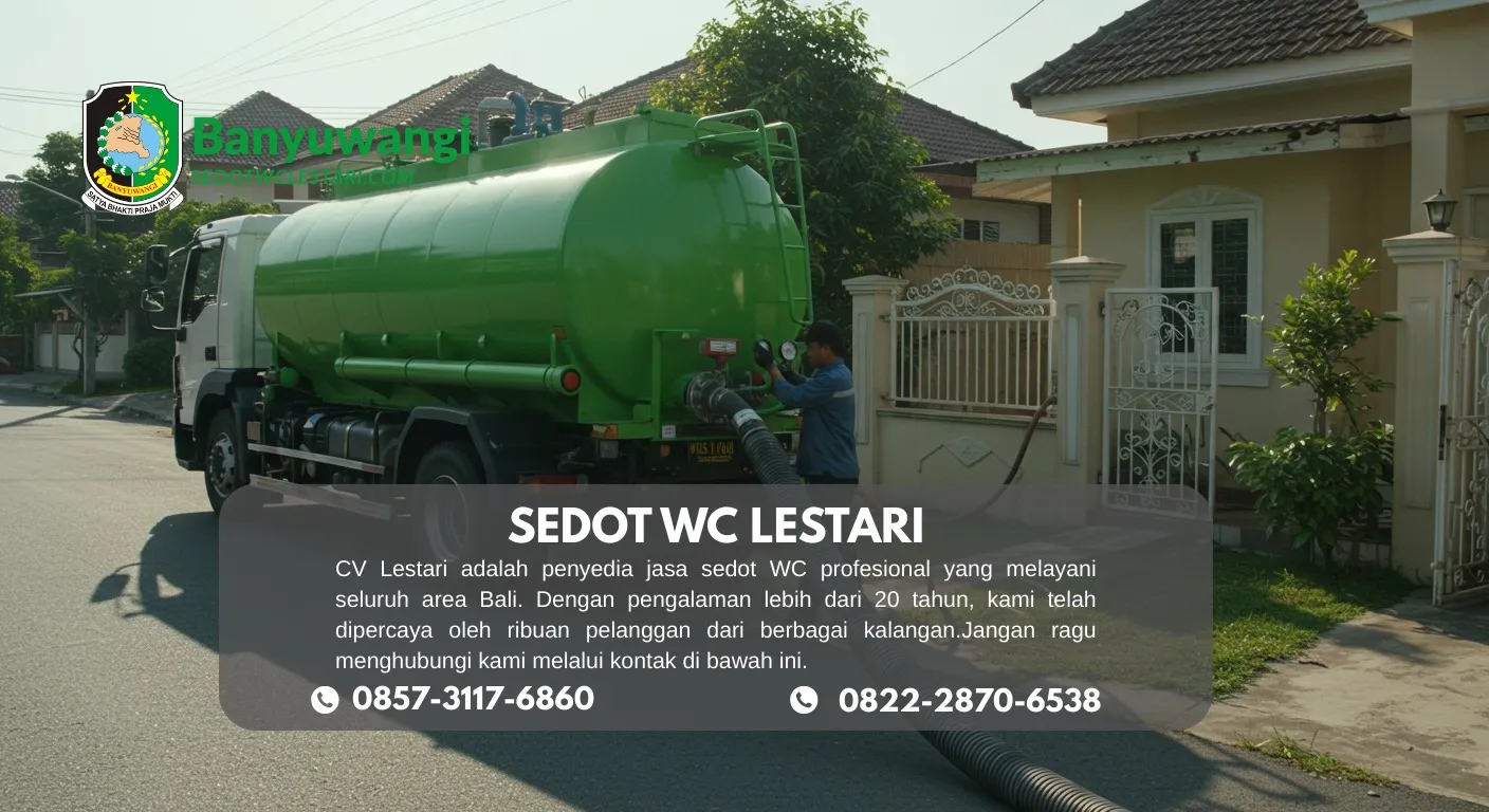 Harga Sedot WC Singojuruh Banyuwangi: Tarif Jelas
