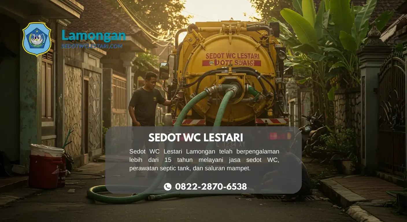 Jasa Sedot WC Karangbinangun Lamongan Terpercaya