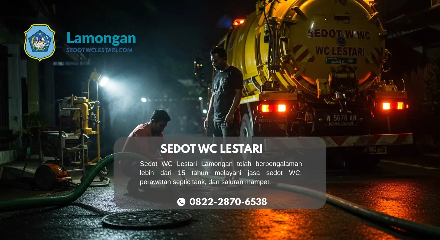 Jasa Sedot WC Glagah Lamongan: Profesional & Terpercaya